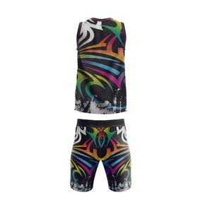Tenue de badminton personnalisée Alpha Team par sublimation – Ensemble maillot et short de badminton à séchage rapide pour adultes et jeunes – Vente en gros – Sport de raquette durable - Product Image 3
