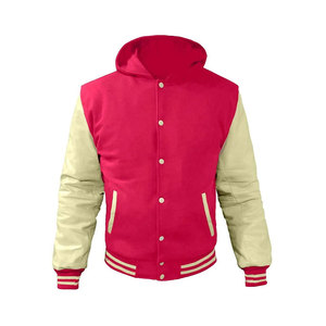 Manufacturer 100% Cotton Polyester <b>Button</b> High School Varsity Jacket - Product Image 4