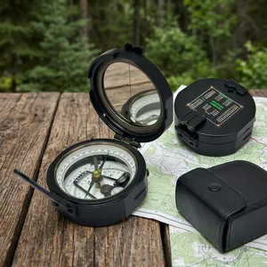 Nautical Antique Brass Black Brunton Compass - Product Image 1