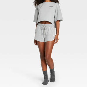 Conjunto de Verano de 2 Piezas de Alta Calidad, Moderno y a la Moda para Mujer, Camiseta y Pantalones Cortos Casuales, Ropa de Moda Asequible 2026 - Product Image 3