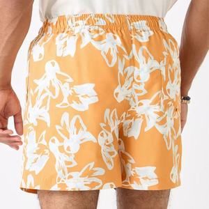 Shorts de bain pour hommes avec logo personnalisé, imprimé uni, style streetwear, séchage rapide, respirant, anti-UV, tissu polyester écologique - Product Image 5