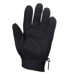 Guantes de cuero con protección rígida en la parte posterior, guantes tácticos con nudillos reforzados para paintball, guantes de seguridad para carreras. - Product Image 1