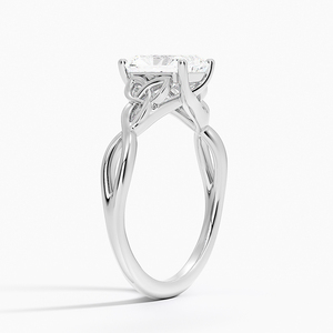 BOJ Ring 038 Radiant Cut 925 Silver Celtic Love Knot Diamond Ring 2ct D Color VVS1 Moissanite GRA Certified Low Price Sale Ring - Product Image 2