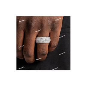 Hot Sale Custom Moissanite Diamond <b>Ring</b> Gold Plated <b>Adjustable</b> <b>Ring</b> for Women Elegant Fine Jewelry Gift Available For Sale - Product Image 5