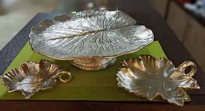 Bandeja Decorativa para el Hogar con Acabado en Cerámica y Esmalte, con Detalles en Hoja de Oro, al Mejor Precio al por Mayor - Product Image 2