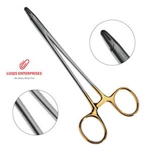 Porte-aiguilles torsadeurs de fils à mâchoires dentelées en carbure de tungstène, instrument chirurgical robuste - Product Image 1