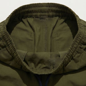 2026 Custom Canvas <b>Lace</b> Lightweight Multi Color Windbreaker Cargo Pants Drawstring <b>Elastic</b> Waist OEM Men Wind - Product Image 5