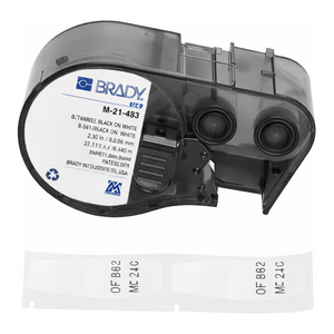 Étiquettes de signalisation coniques en polyester Brady QuickFlag avec ruban pour l'identification des câbles M4/M5 - Product Image 1