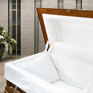 DSP โลงศพไม้สไตล์อเมริกาเหนือ CKT2005จากเวียดนามส่งตรงจากผู้ผลิตอุปกรณ์งานศพแบบไม้เนื้อแข็ง - Product Image 5