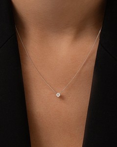 Diamond Cluster Pendant Necklace Marquise & Princess Lab Grown 14K Solid Gold Curb Chain Elegant Everyday Wear Jewelry Wholesale - Product Image 6