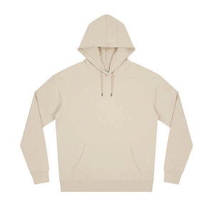 Unisex Black Hooded Sweatshirt 100% Cotton Fleece Oversize Loose Fit Casual <b>Pullover</b> with Front Pocket Solid Winter Wear - Product Image 3