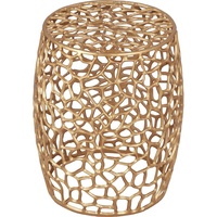 Tabouret de salon moderne et élégant fabriqué en aluminium ARGENT tabouret meubles en métal robuste antique conçu