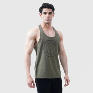 Camiseta sin mangas para hombre de color sólido al por mayor, ropa deportiva con logotipo personalizado, camiseta sin mangas para fitness, hecha en Pakistán - Product Image 1