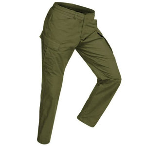 Pantalones Cargo para Hombre con Múltiples Bolsillos, Cintura Alta, Estilo Workwear, Tela de Lona de Peso Medio, Cierre de Botones, Corte Recto - Product Image 2