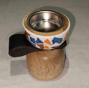 Ensemble de Bakhoor en bois de style arabe élégant, brûleur Mubkhar, Oud, encens traditionnel pour la maison, l'hôtel, par FWE - Product Image 1