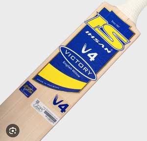 Bate de Críquet Ihsan Victory V4 de Madera de Sauce Inglés, Ligero, 40 mm de Grosor, 2.8 lb, para Mano Derecha/Izquierda, con Funda y Agarre Adicional - Product Image 1