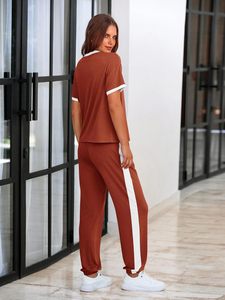 OEM Custom Color Block Summer breathable Set <b>Women</b> Two Piece short set Nylon Zipper Windbreaker <b>Jacket</b> Set Tracksuits - Product Image 2