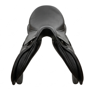 Selle anglaise en cuir noir de qualité supérieure avec arceau en plastique pour l'équitation, l'entraînement et les équipements sportifs équestres - Product Image 3