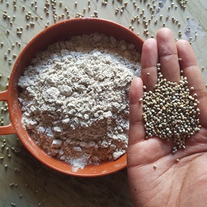 Farine de millet perlé biologique (Bajra Atta) |   Farine de céréales complètes sans gluten et riches en fibres - Product Image 2