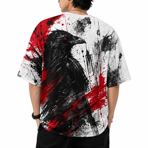 เสื้อยืดคอกลมผู้ชายแบบซับลิเมชั่น สินค้าขายดี เสื้อยืดซับลิเมชั่นผู้ชายสำหรับสตรีทแวร์ - Product Image 2