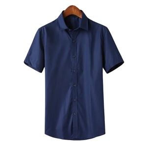 เสื้อเชิ้ตแขนสั้นสำหรับผู้ชาย สวมใส่ทำงานได้ เหมาะสำหรับธุรกิจและลำลอง ผ้าคุณภาพสูง ตัดเย็บพอดีตัว รุ่นใหม่ - Product Image 4