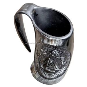 Taza para Beber Hecha a Mano con Cuerno de Búfalo, con Opción de Logotipo Personalizado - Product Image 2