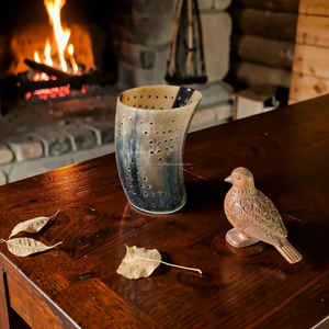 Portavelas de cuerno de buey natural hecho a mano con orificios decorativos, decoración rústica para el hogar a precio económico. - Product Image 5