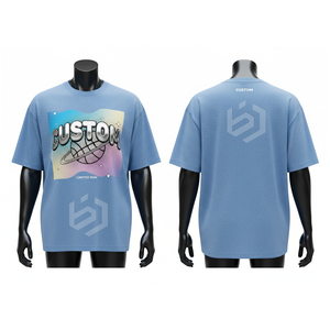 Camiseta Blanca Extra Grande Personalizada para Hombre, Manga Corta, Cuello Redondo, Algodón Jersey, Estampado de Letras, Ropa Casual - Product Image 4