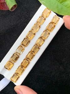 Pierres précieuses en citrine naturelle calibrées, pierres de taille assortie pour la fabrication de bijoux, pour bagues, boucles d'oreilles, pendentifs - Product Image 2