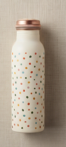 Premium Ayurvedic Enamel Painted Copper <b>Water</b> <b>Bottle</b> Artistic Colorful Spot Design Leakproof <b>Metal</b> Sports <b>Bottle</b> Manufacturer - Product Image 5