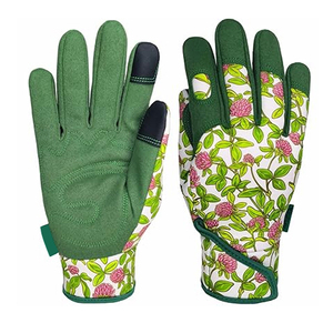 Servicio OEM ODM, Guantes de Jardinería Reutilizables con Estampado Floral, Guantes de Jardín con Palma Reforzada y Puño Elástico, Guantes para Trabajo al Aire Libre - Product Image 1
