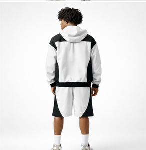 Ensemble veste coupe-vent légère et short pour homme, personnalisable en gros, tenue de sport d'extérieur, ensemble coupe-vent d'été - Product Image 4