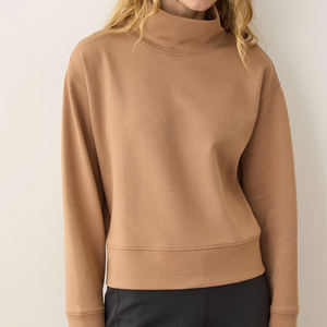 ผู้ผลิตขายส่งเสื้อสเวตเชิ้ตคอเต่าผ้าฝ้ายวินเทจ 100% ระบายอากาศได้ดีสำหรับฤดูหนาว แบบยูนิเซ็กส์สำหรับผู้หญิง - Product Image 5