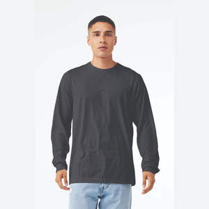 Camisetas Formales al por Mayor con Cuello Redondo y Ribete en Contraste para Hombre y Niño, Multicolor, Manga Larga, a Cuadros, 100% Algodón, Ecológicas, de Secado Rápido, Marca Privada - Product Image 1