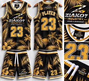 Vente en gros directe ZIAKOT INDUSTRY Maillot de basket-ball personnalisé camouflage vintage drapeau USA - Salute To Service authentique - Product Image 6