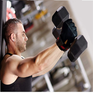 Guantes de gimnasio de neopreno para levantamiento de pesas, guantes de entrenamiento de medio dedo, los más vendidos, con logotipo y diseño personalizados - Product Image 4