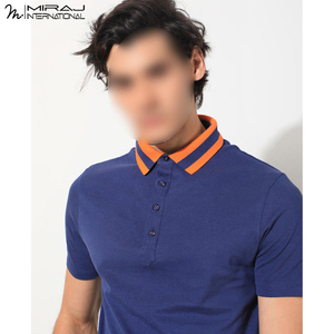 For Wholesale Rate OEM ODM Service New Summer Men Wear Solid Color Short Sleeve <b>Classic</b> Comfortable V Neck Stylish Polo Shirts - Product Image 6