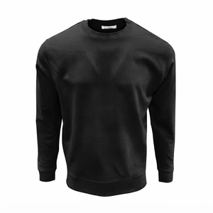 Sweat-shirt à col rond en molleton uni personnalisé pour homme, épais, décontracté, à manches longues, pull vierge pour hommes, vente en gros - Product Image 4