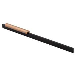 Aluminum Long <b>Cabinet</b> Handle Ostrich Dual Tone Bar Pull Silk Black Silk <b>Gold</b> PVD <b>Gold</b> Rose <b>Gold</b> Wardrobe Door Handle - Product Image 5