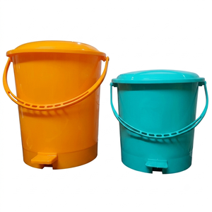 Top Selling Modern Cylindrical Detachable Design Simple Foot Pedal <b>Bin</b> Medium Stitch <b>Plastic</b> Office Waste <b>Dust</b> Storage 8-12L - Product Image 1