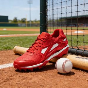 Scarpe da Baseball ad Alte Prestazioni con <span class=keywords><strong>Suola</strong></span> in TPU, Cuscinetto in <span class=keywords><strong>Gel</strong></span>, Resistenti allo Scivolamento, Flessibili e Antiurto - Product Image 4