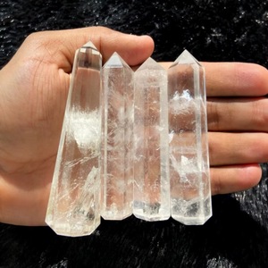 Wholesale Premium Quality Natural Quartz Healing Clear Crystal Point <b>Wand</b> Pencil Tower Obelisk Gemstone Material Polished - Product Image 5