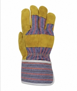 Gants de travail canadiens en cuir robuste, antidérapants, résistants à la chaleur, durables, respirants, flexibles, texture lisse, haute performance - Product Image 2