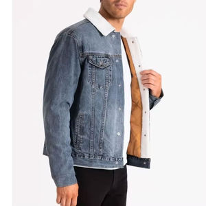 Factory Direct Cheap Price Windproof Warm Custom Full Zip up <b>Denim</b> <b>Jacket</b> <b>for</b> <b>Men</b> High Street <b>Men's</b> <b>Jackets</b> From Pakistan - Product Image 4