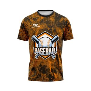Maillot de baseball personnalisé en gros à col ras du cou, manches courtes, 100 % polyester, séchage rapide, uniforme OEM, nom et numéro personnalisés - Product Image 1