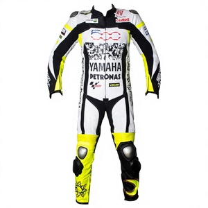 ชุดแข่งรถมอเตอร์ไซค์ MotoCP รุ่น Ramaha 1 ชิ้น ทำจากหนังวัว/หนังจิงโจ้ สำหรับขับขี่มอเตอร์ไซค์/จั๊มสูท MotoCp/ชุดสำหรับนักขี่มอเตอร์ไซค์ระดับมืออาชีพ - Product Image 1