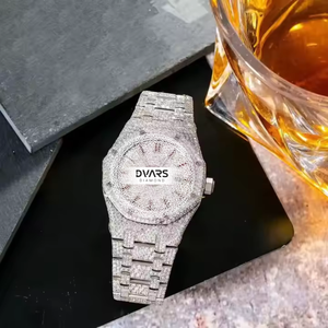Reloj de Pulsera Prestige de Aleación de Cuarzo con Diamante Moissanite Color D VVS1, Cristal de Zafiro, Resistente al Agua, de Colección - Product Image 1