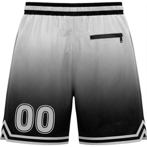 Shorts de basketball personnalisés pour hommes, sublimés, en toile unie, décontractés, à séchage rapide, avec cordon de serrage, respirants, style sportif, poches avant avec logo - Product Image 2