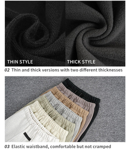 Pantalones Deportivos de Invierno para Hombre, Estilo Urbano, Cuello Redondo, Algodón, Pierna Recta, Ecológicos, Transpirables, Estampado 2 en 1 - Product Image 5