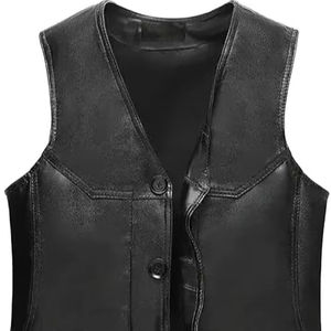 Gilet en cuir à quatre poches, gilet de voyage de haute qualité, gilet de photographe en toile avec logo personnalisé - Product Image 1